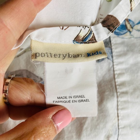 Pottery Barn Kids Skateboarding Print Organic Cotton Flat Sheet Twin Size - Picture 6 of 6